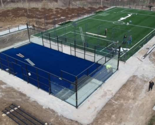 Padel teren u izgradnji